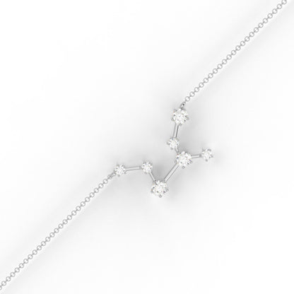 Virgo Constellation Bracelet- Moissanite and Lab diamond by Vai Ra