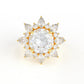 Cassia Halo Ring (2.64CT) moissanite diamond