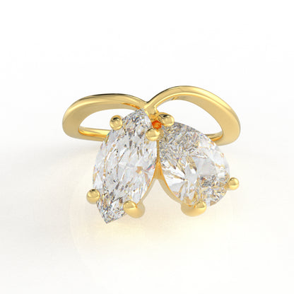 Monroe Ring - 2.29Ct Moissanite diamond