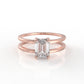 Elea Emerald Cut Moissanite Ring - 1.02 Ct - EMRS20230401