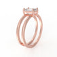 Elea Emerald Cut Moissanite Ring - 1.02 Ct - EMRS20230401