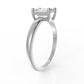 Lorenza Emerald Cut Moissanite Ring - (1.02 CT)