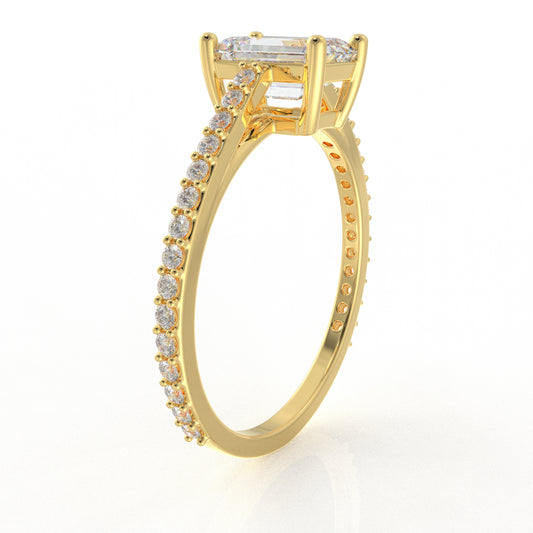 Avery Solitaire Ring 1.21 CT Moissanite Diamond