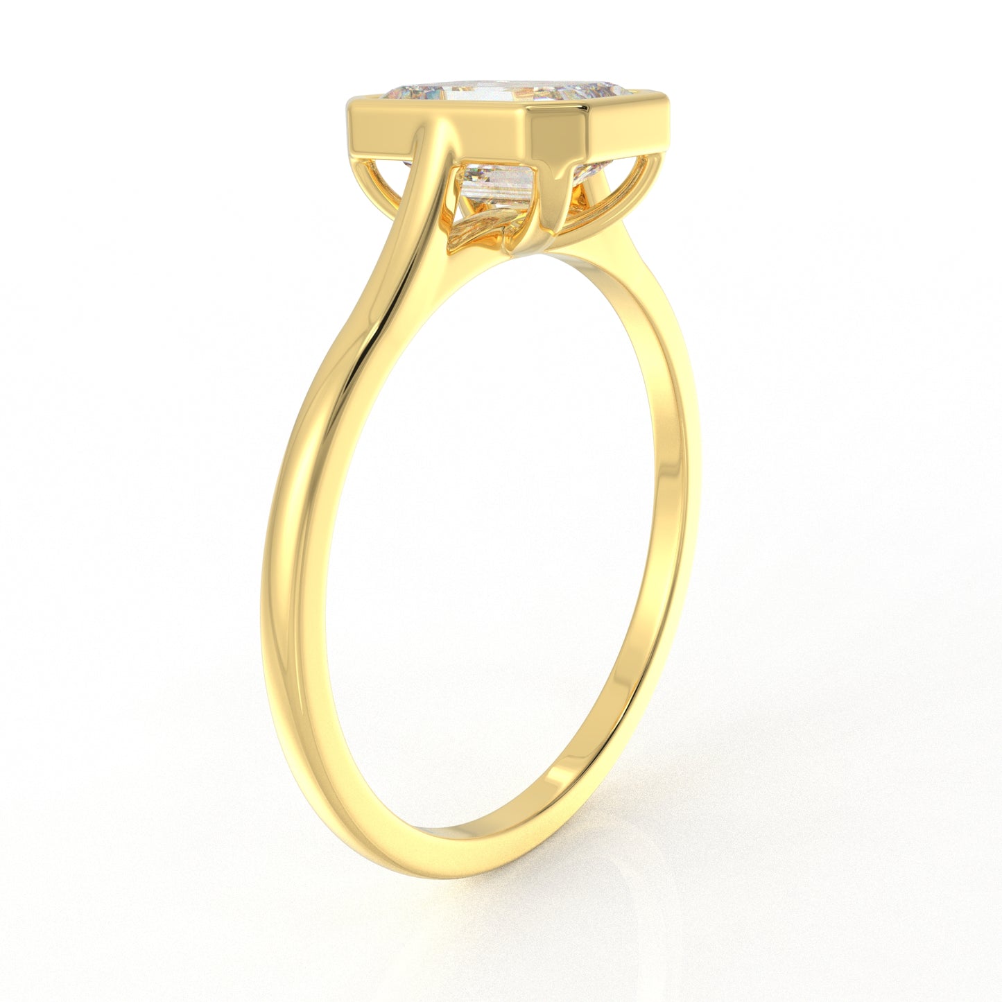 Aria Solitaire Ring 1.02 Carat Moissanite Diamond