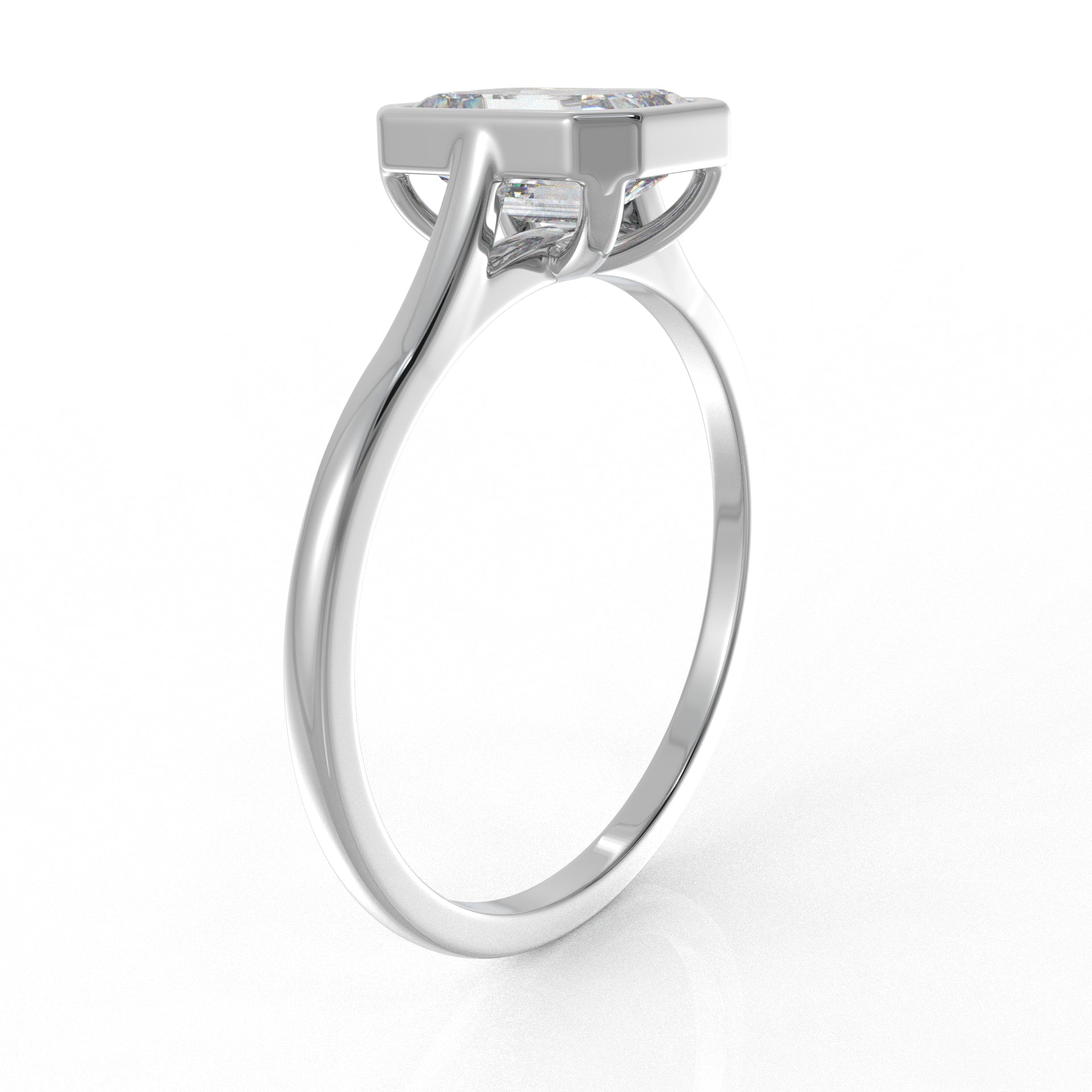 Aria Solitaire Ring 1.02 Carat Moissanite Diamond