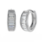 Ida hoops 1.29 CT Moissanite Diamond