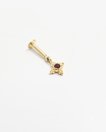 Manikya Ruby Bugadi Earrings