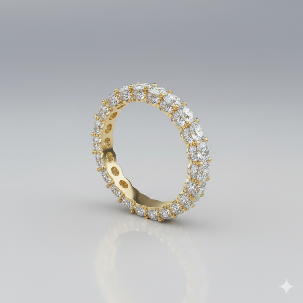 Oval eternity band (4.1 CT)