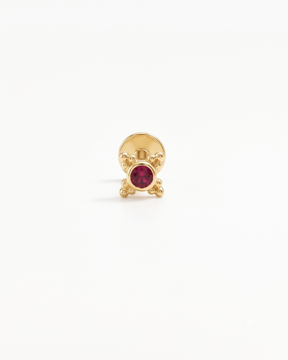 Manikya Ruby Helix Earring and Nosepin