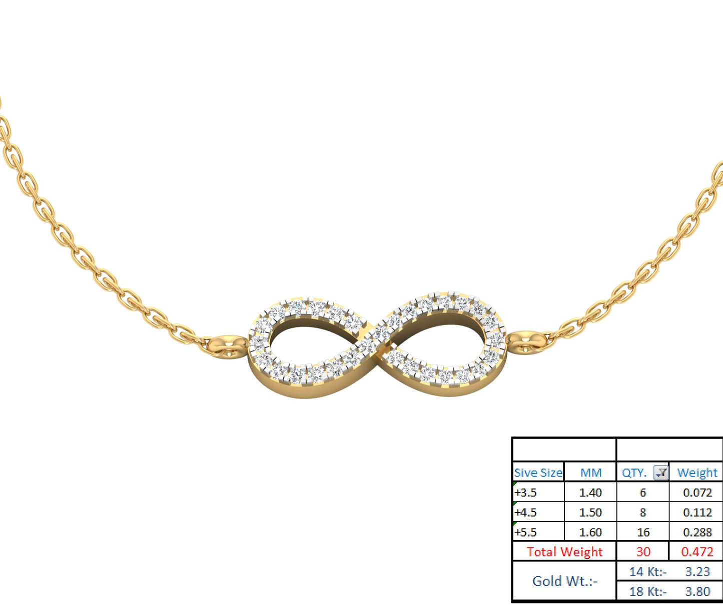 Infinity Mangalsutra Bracelet