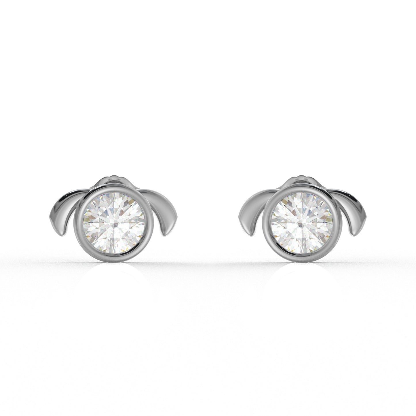 Aurora Moissanite Diamond Ear rings for Kids  1.05 Carat