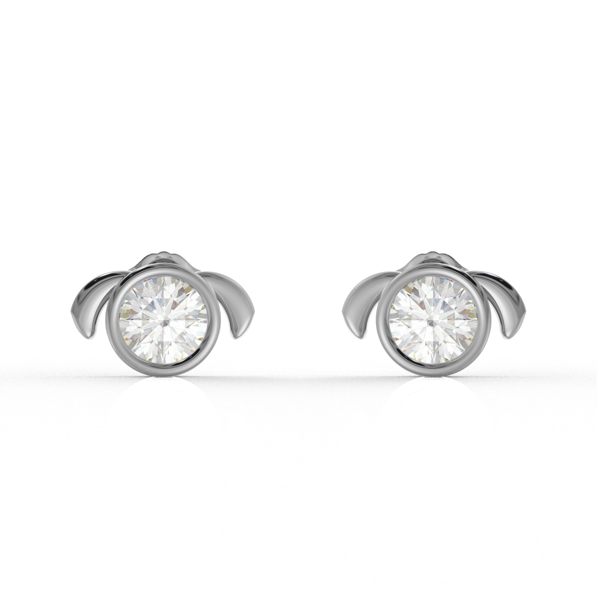 Aurora Moissanite Diamond Ear rings for Kids  1.05 Carat