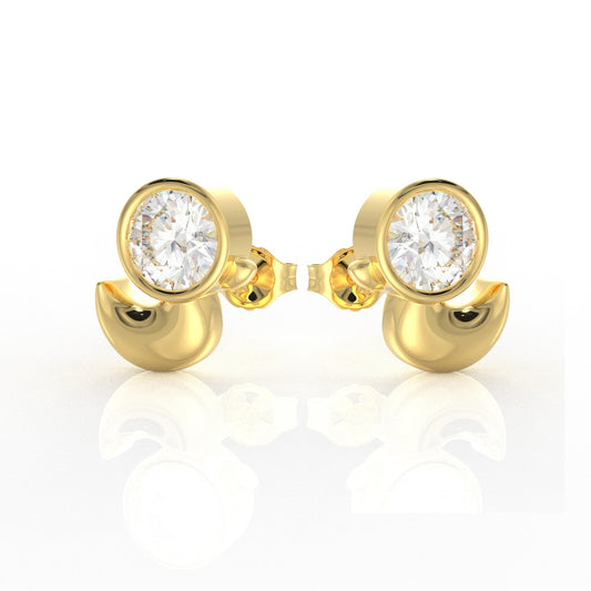 Freya Kids Moissanite diamond Ear rings 1 Carat