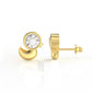 Freya Kids Moissanite diamond Ear rings 1 Carat