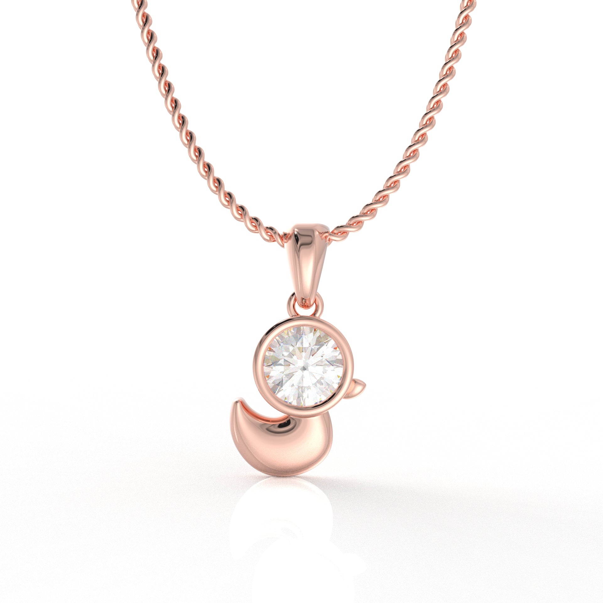 Gemma Kid Pendant- 1 Carat moissanite diamond