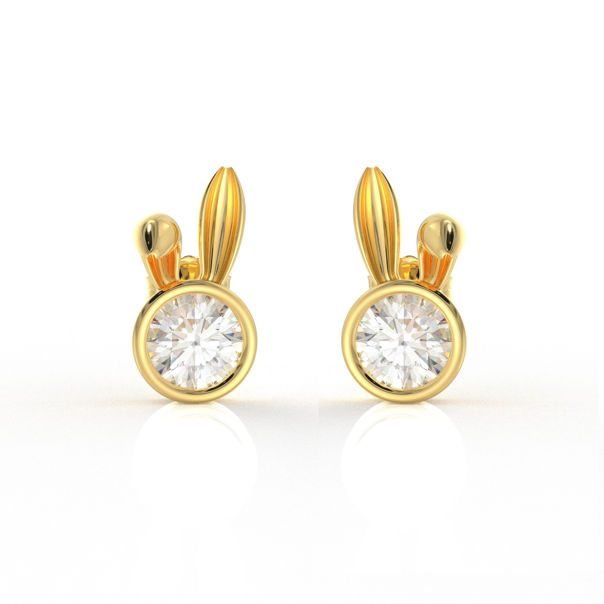 Nova Kid Ear rings 1 Carat Moissanite Diamond