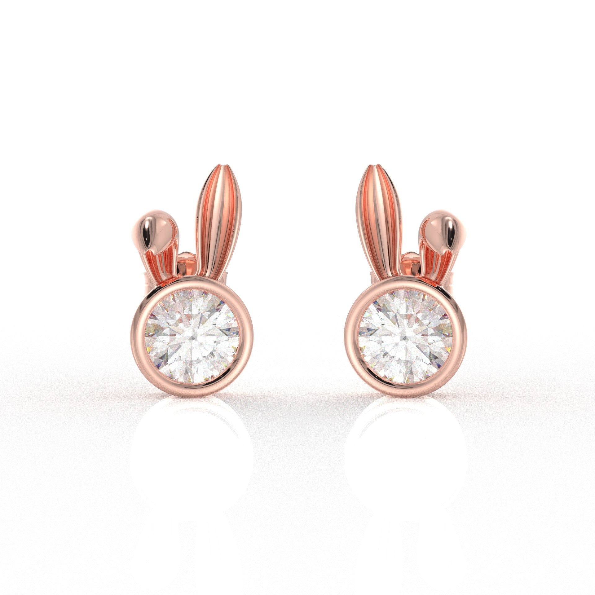 Nova Kid Ear rings 1 Carat Moissanite Diamond