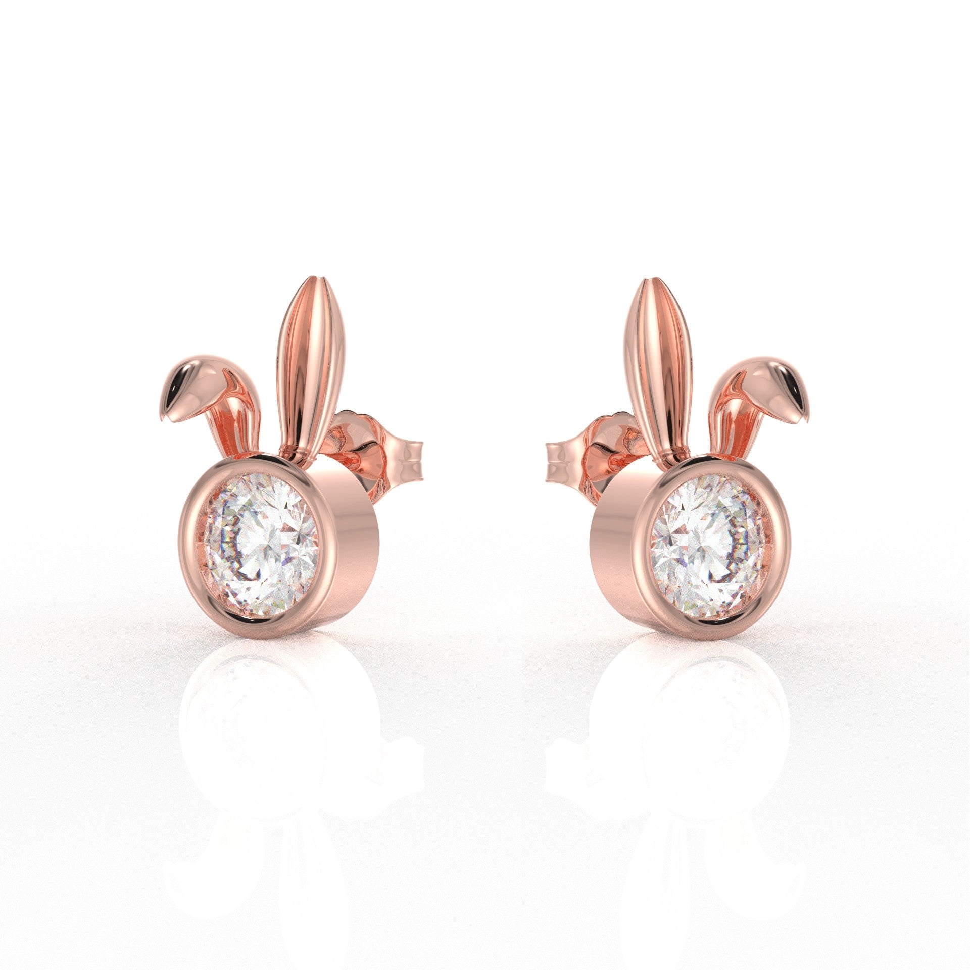 Nova Kid Ear rings 1 Carat Moissanite Diamond