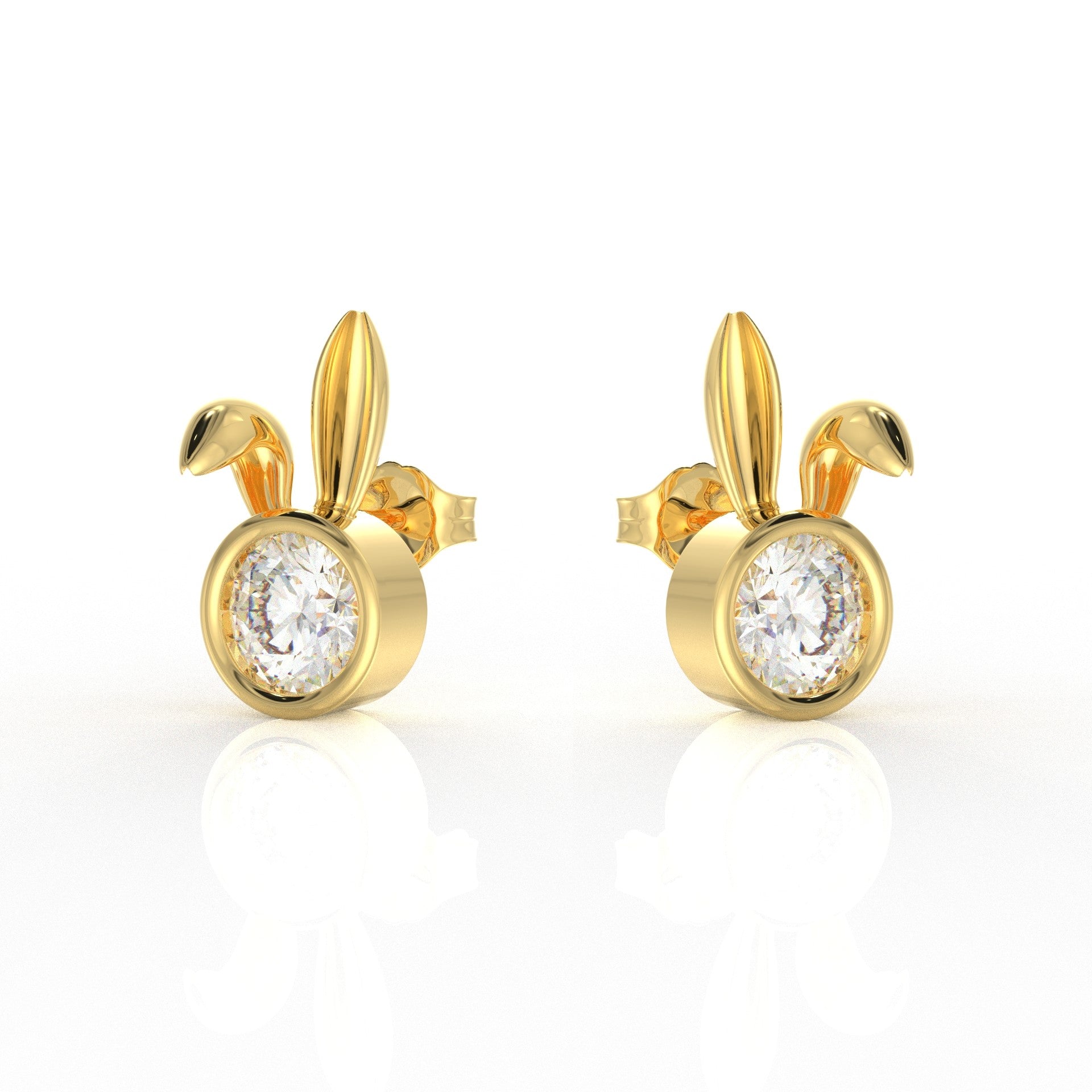 Nova Kid Ear rings 1 Carat Moissanite Diamond
