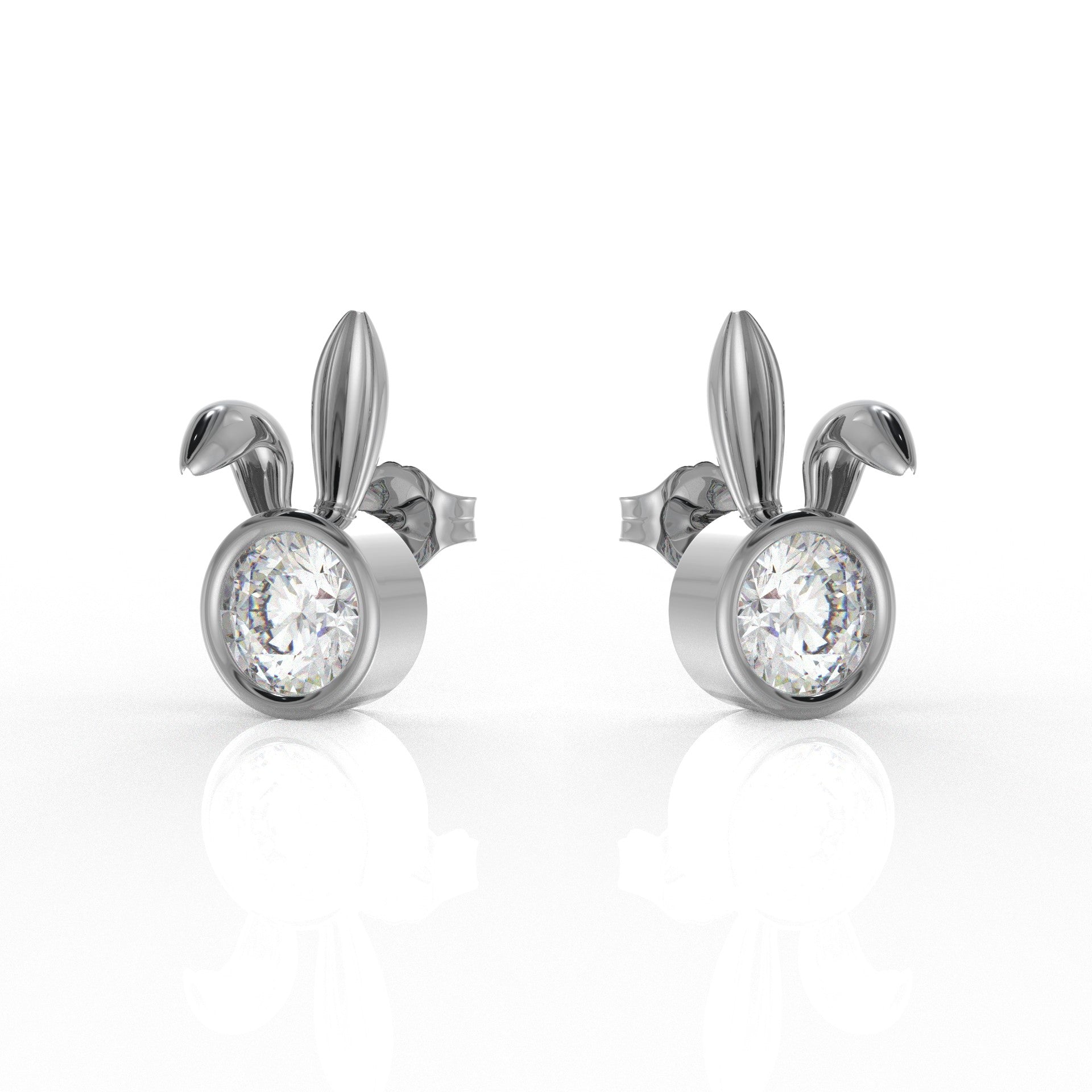 Nova Kid Ear rings 1 Carat Moissanite Diamond