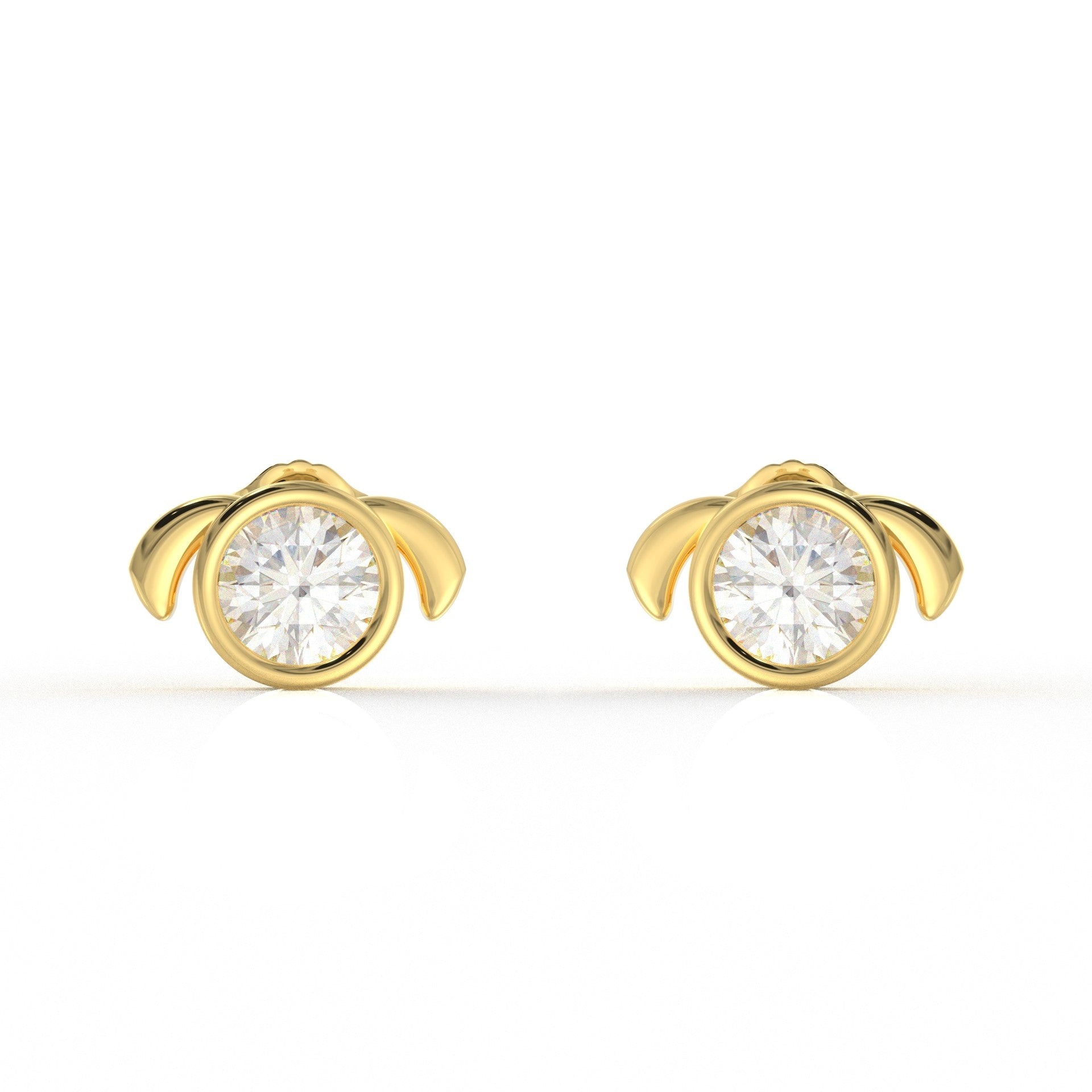 Aurora Moissanite Diamond Ear rings for Kids  1.05 Carat