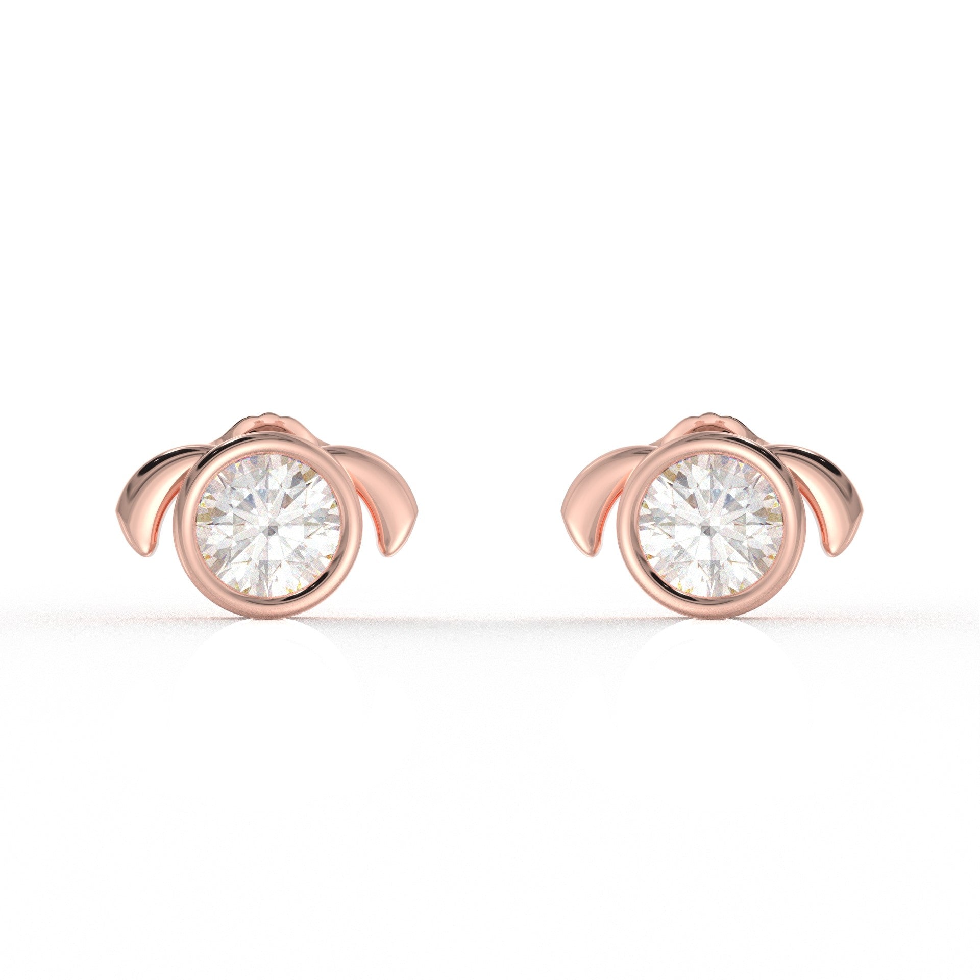 Aurora Moissanite Diamond Ear rings for Kids  1.05 Carat