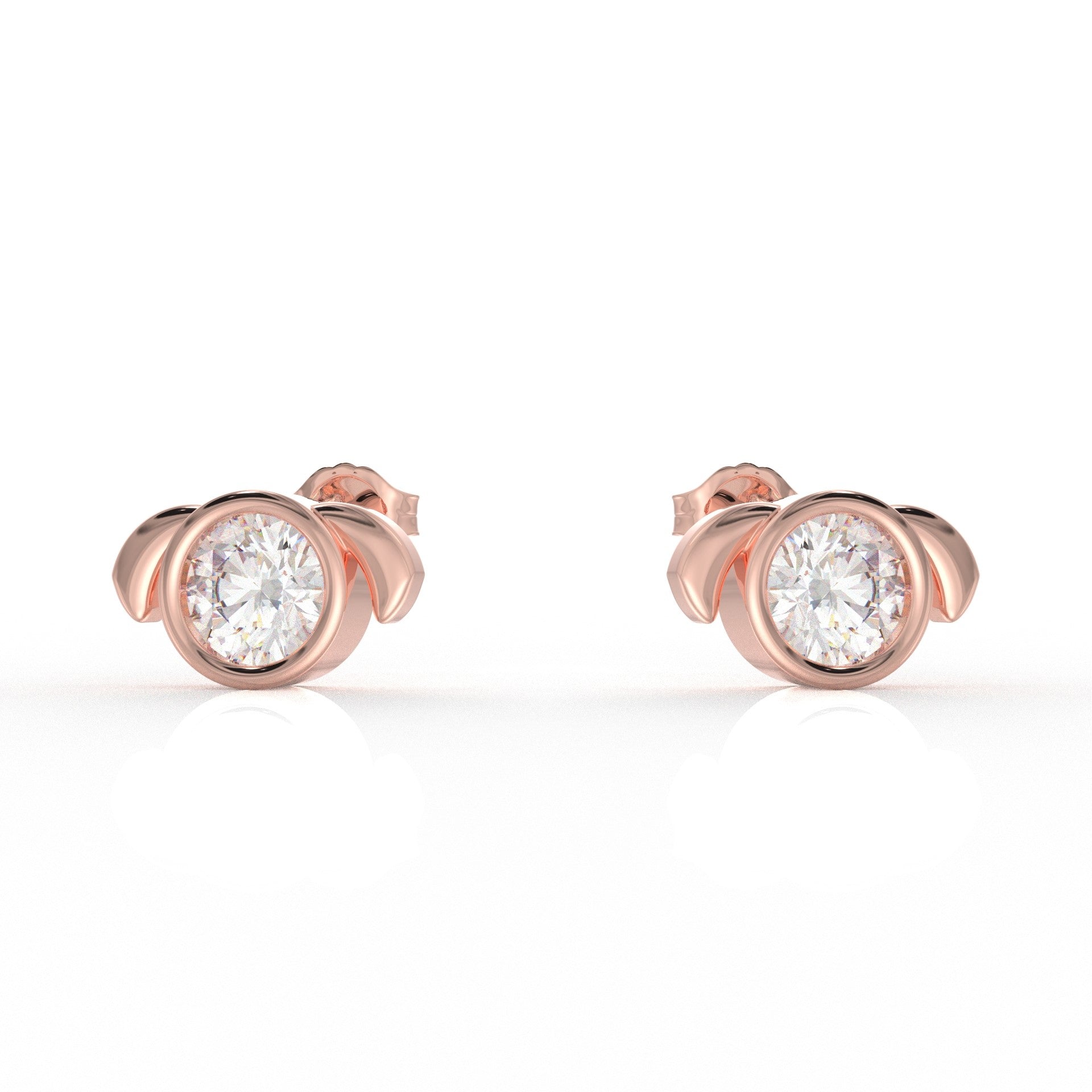 Aurora Moissanite Diamond Ear rings for Kids  1.05 Carat