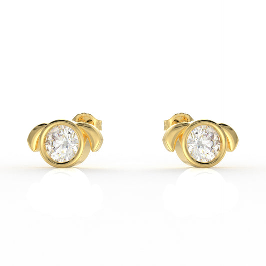 Aurora Moissanite Diamond Ear rings for Kids  1.05 Carat