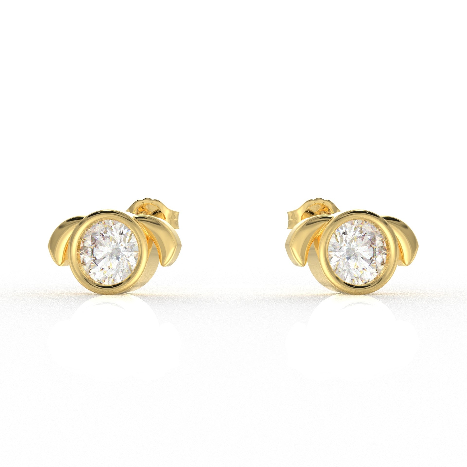 Aurora Moissanite Diamond Ear rings for Kids  1.05 Carat