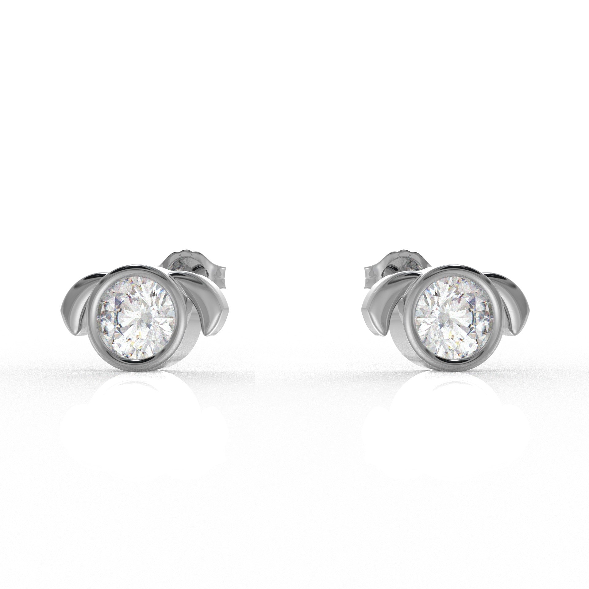 Aurora Moissanite Diamond Ear rings for Kids  1.05 Carat