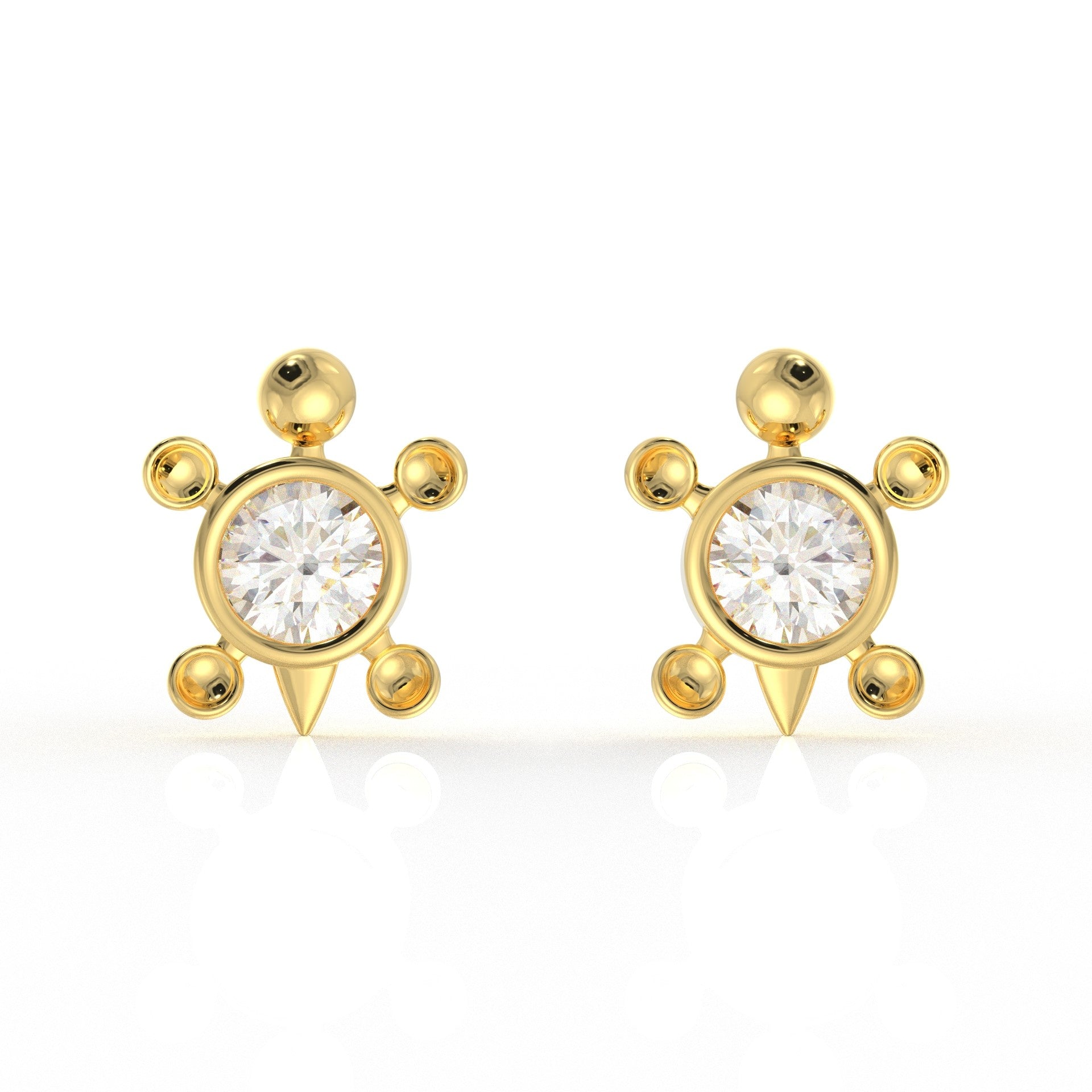 Hazel Kids Moissanite diamond Earrings 1.05 Carat