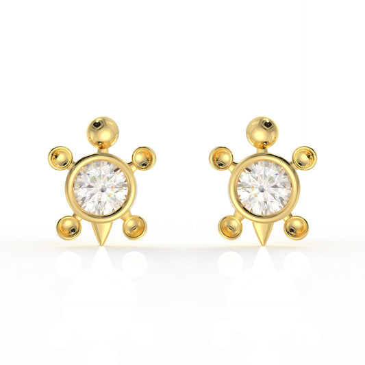 Hazel Kids Moissanite diamond Earrings 1.05 Carat