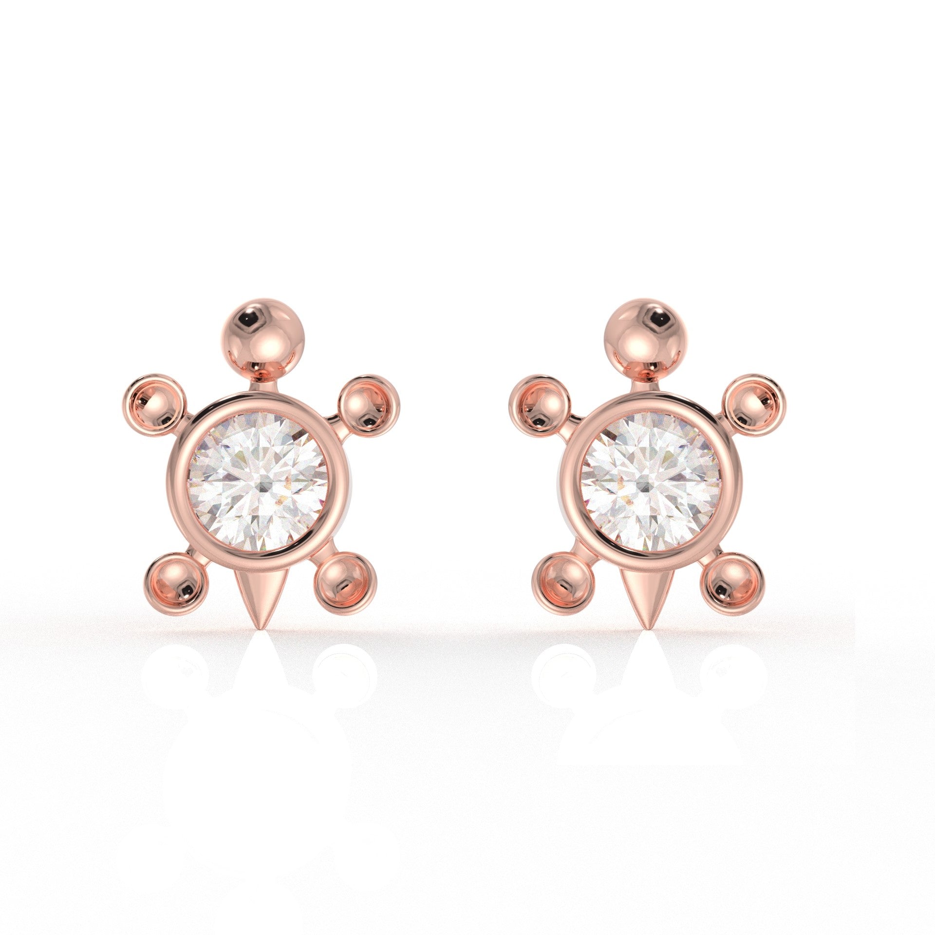 Hazel Kids Moissanite diamond Earrings 1.05 Carat
