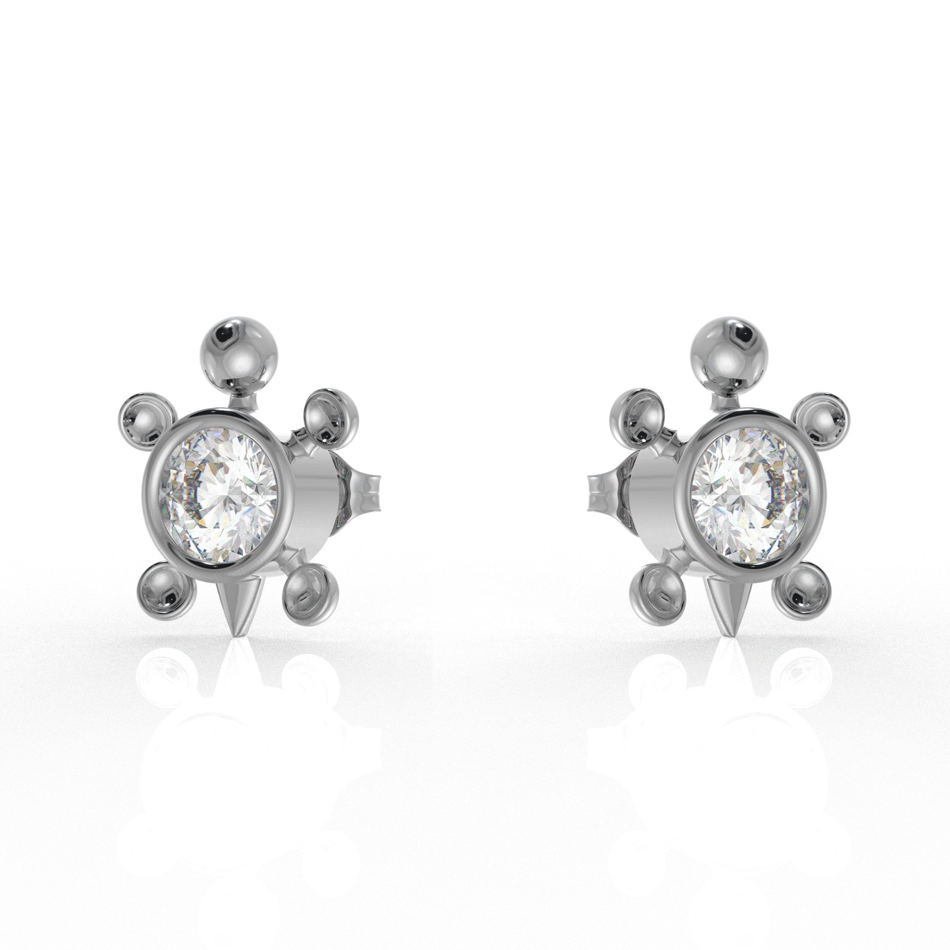 Hazel Kids Moissanite diamond Earrings 1.05 Carat