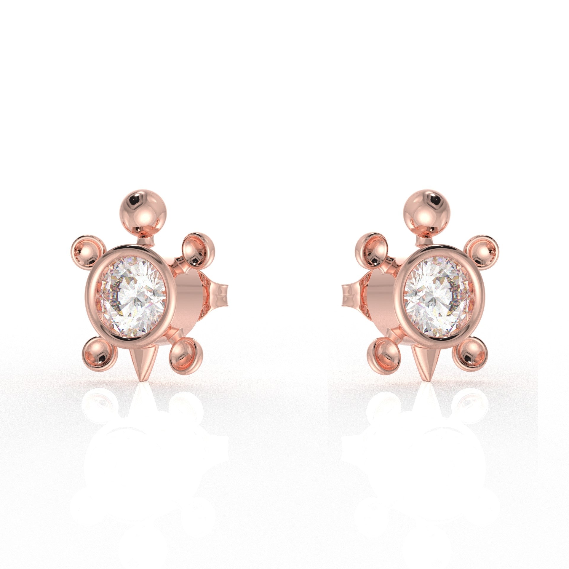 Hazel Kids Moissanite diamond Earrings 1.05 Carat