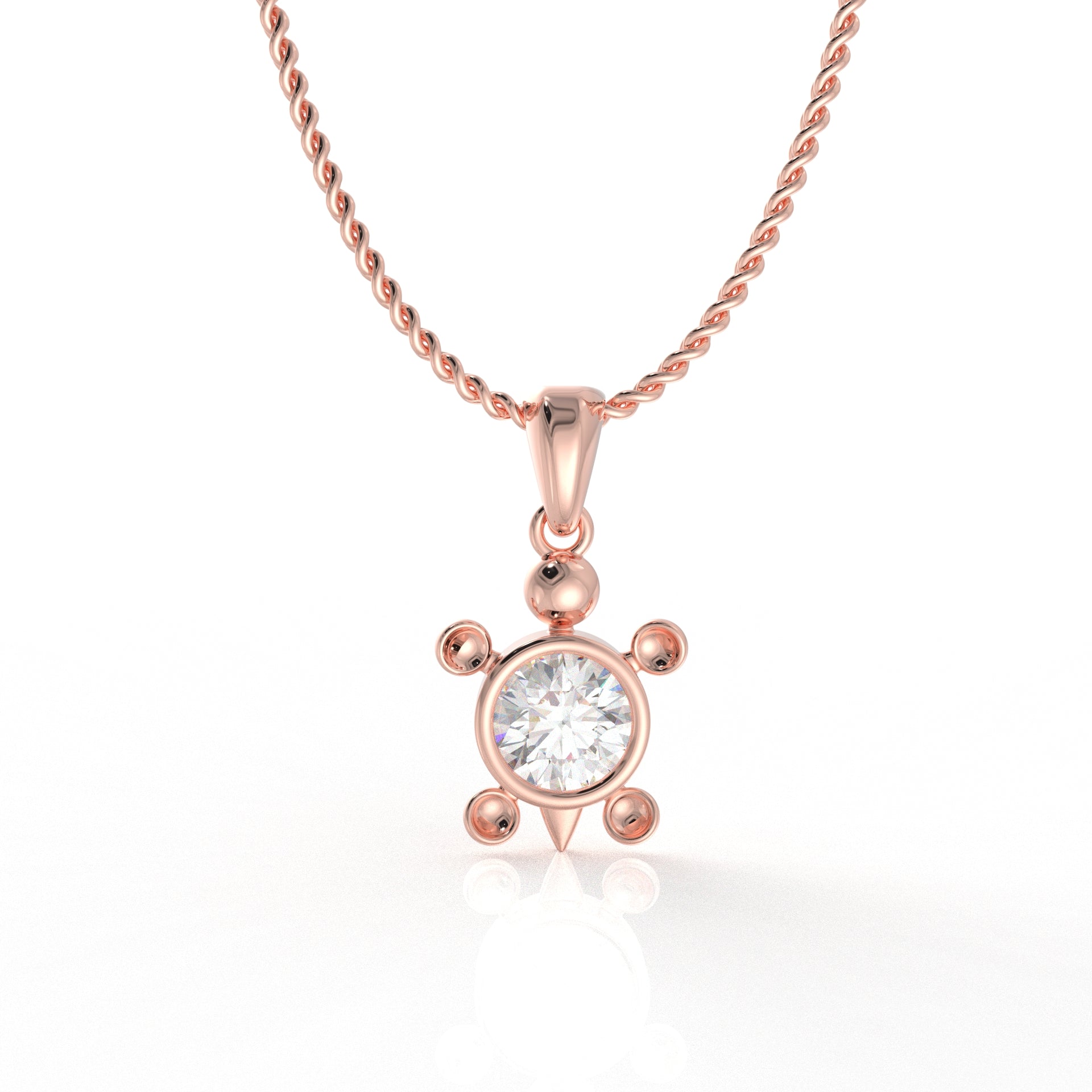 Zara Kid's Pendant- 1.03 Carat Moissanite Diamond