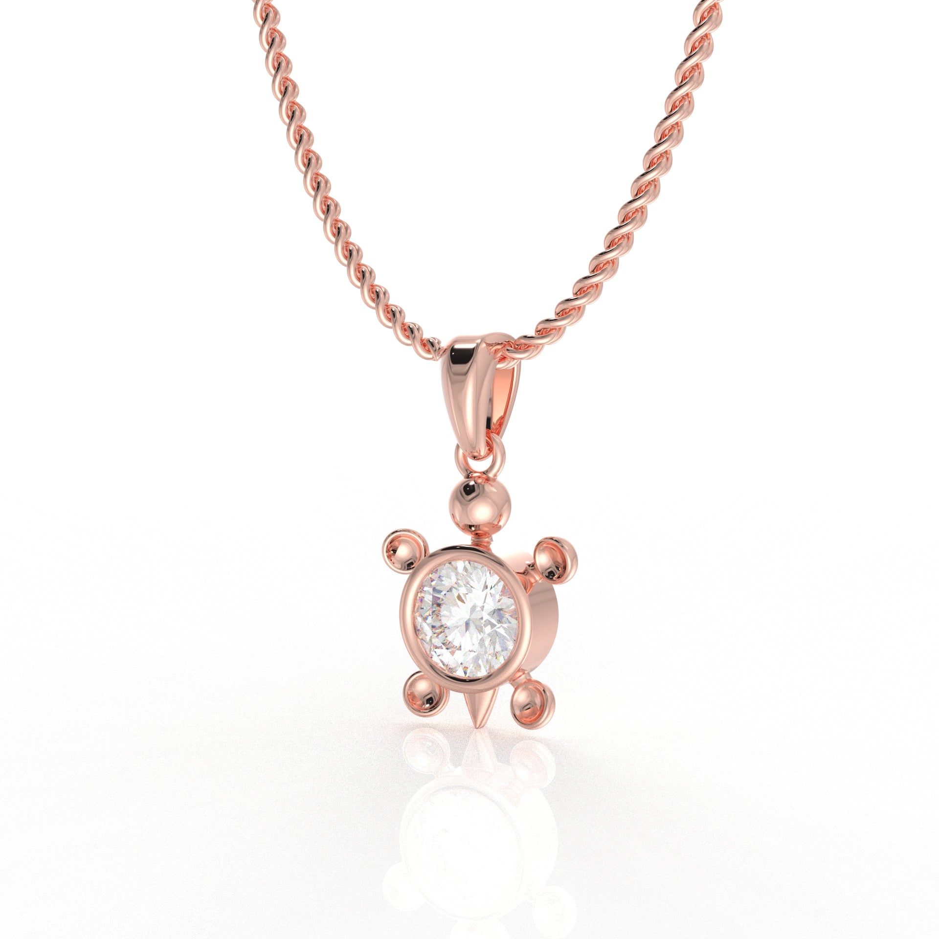 Zara Kid's Pendant- 1.03 Carat Moissanite Diamond
