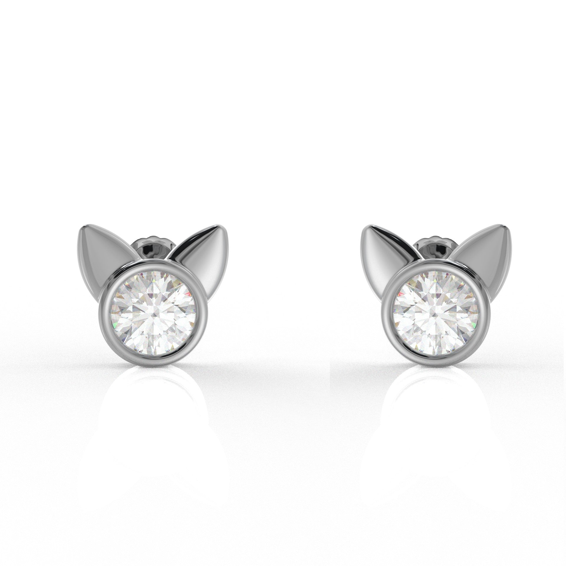 Bella Kids Moissanite diamond Earrings 1.05 Carat