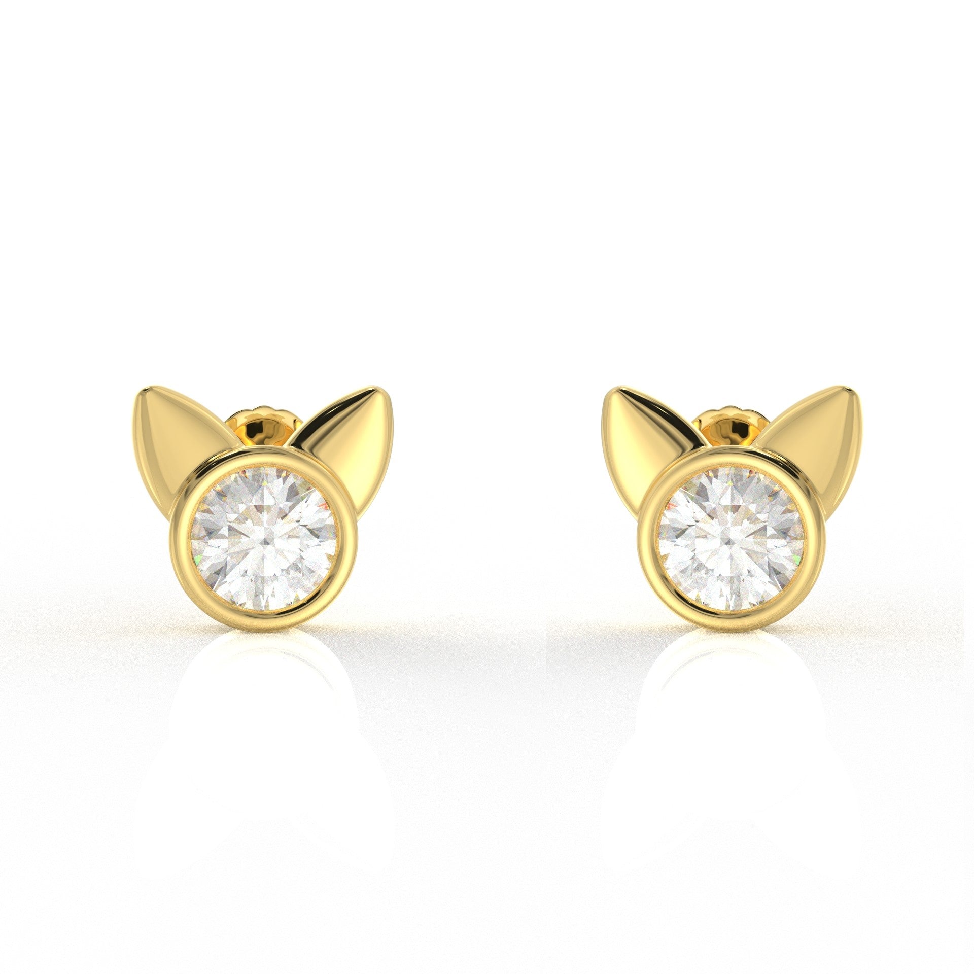 Bella Kids Moissanite diamond Earrings 1.05 Carat