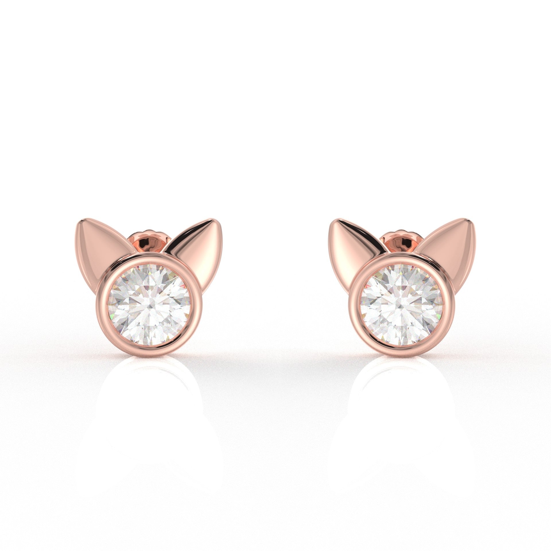 Bella Kids Moissanite diamond Earrings 1.05 Carat
