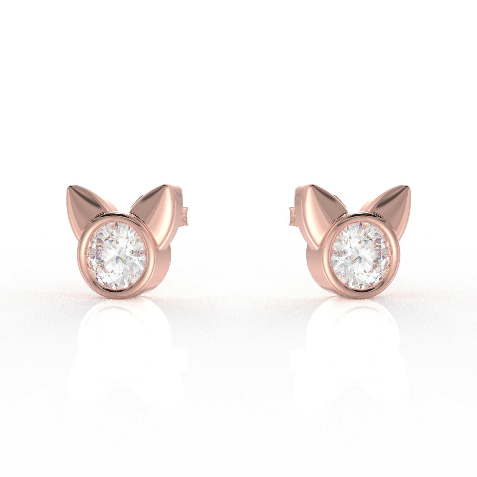 Bella Kids Moissanite diamond Earrings 1.05 Carat