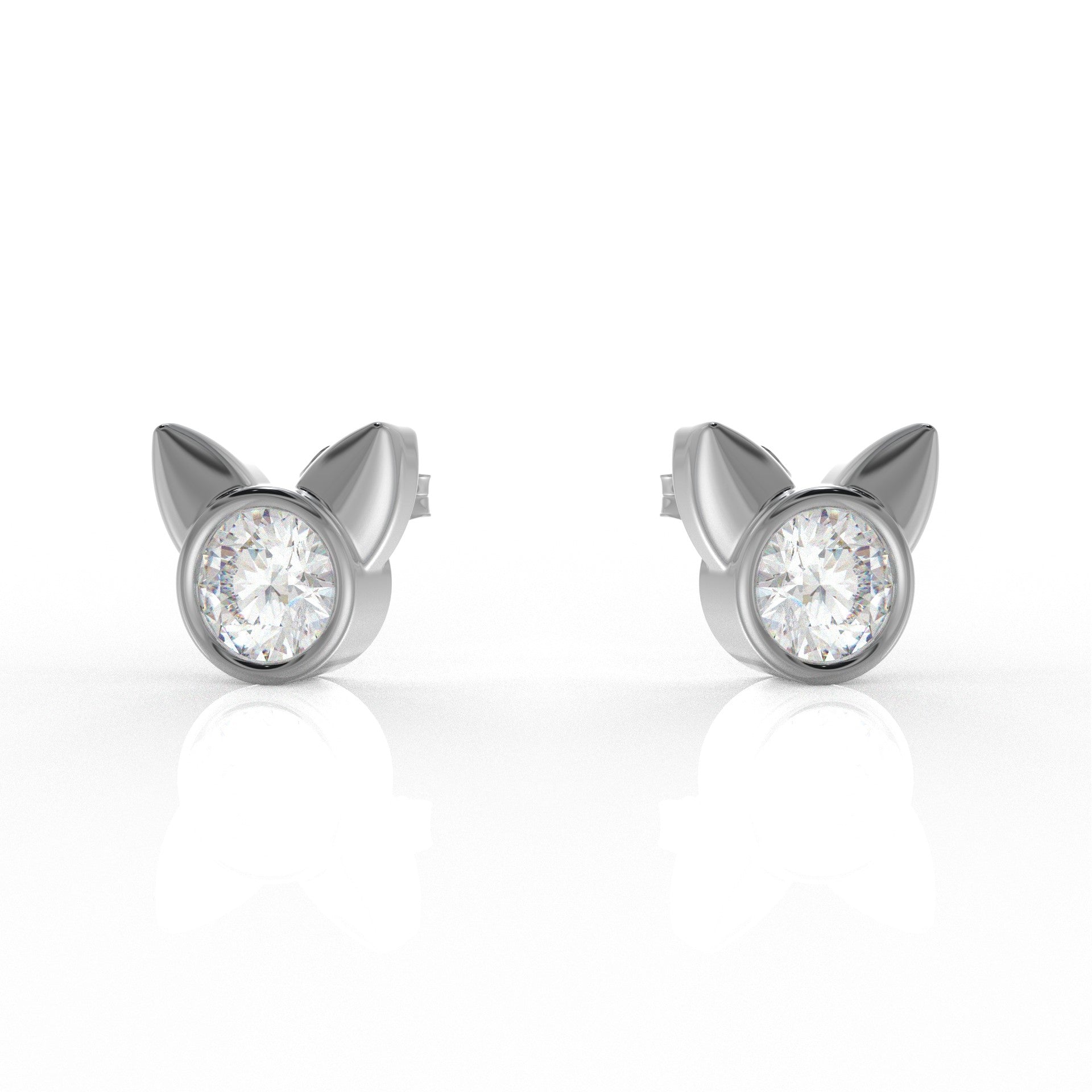 Bella Kids Moissanite diamond Earrings 1.05 Carat