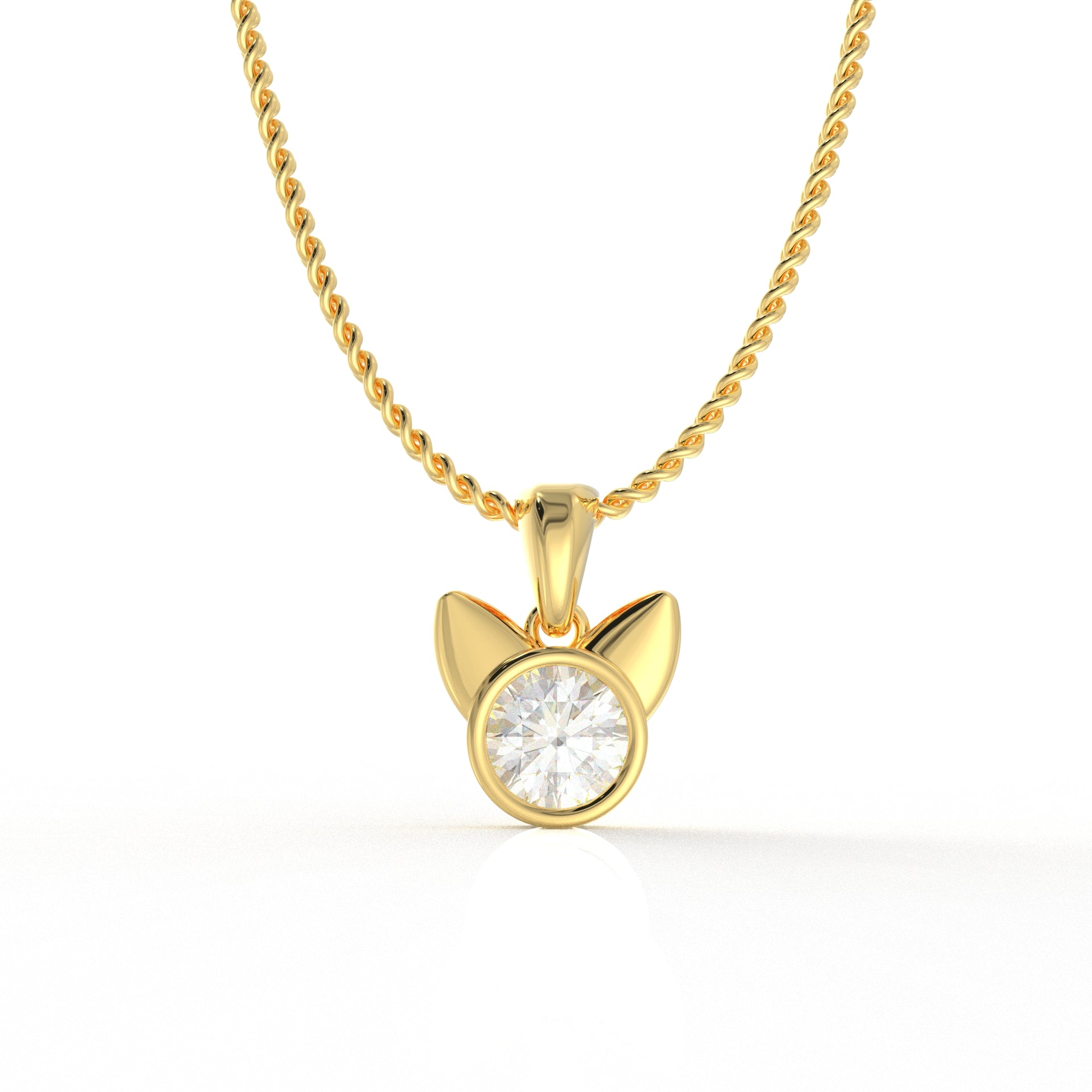 Azalea Kid's Pendant- 1.03 Carat Moissanite diamond