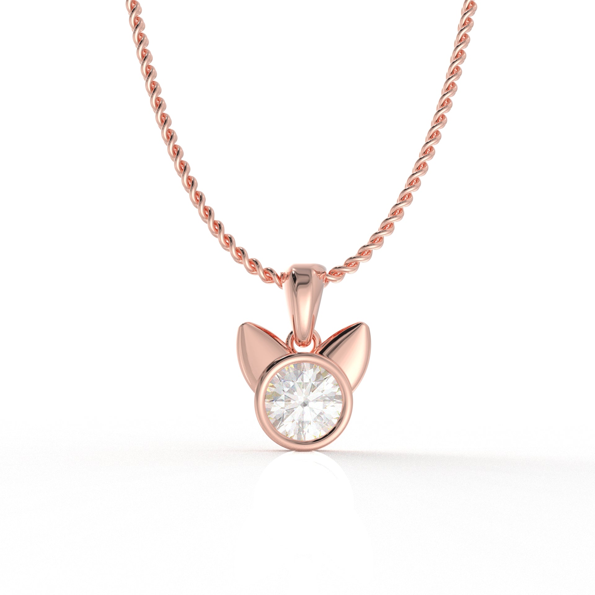 Azalea Kid's Pendant- 1.03 Carat Moissanite diamond