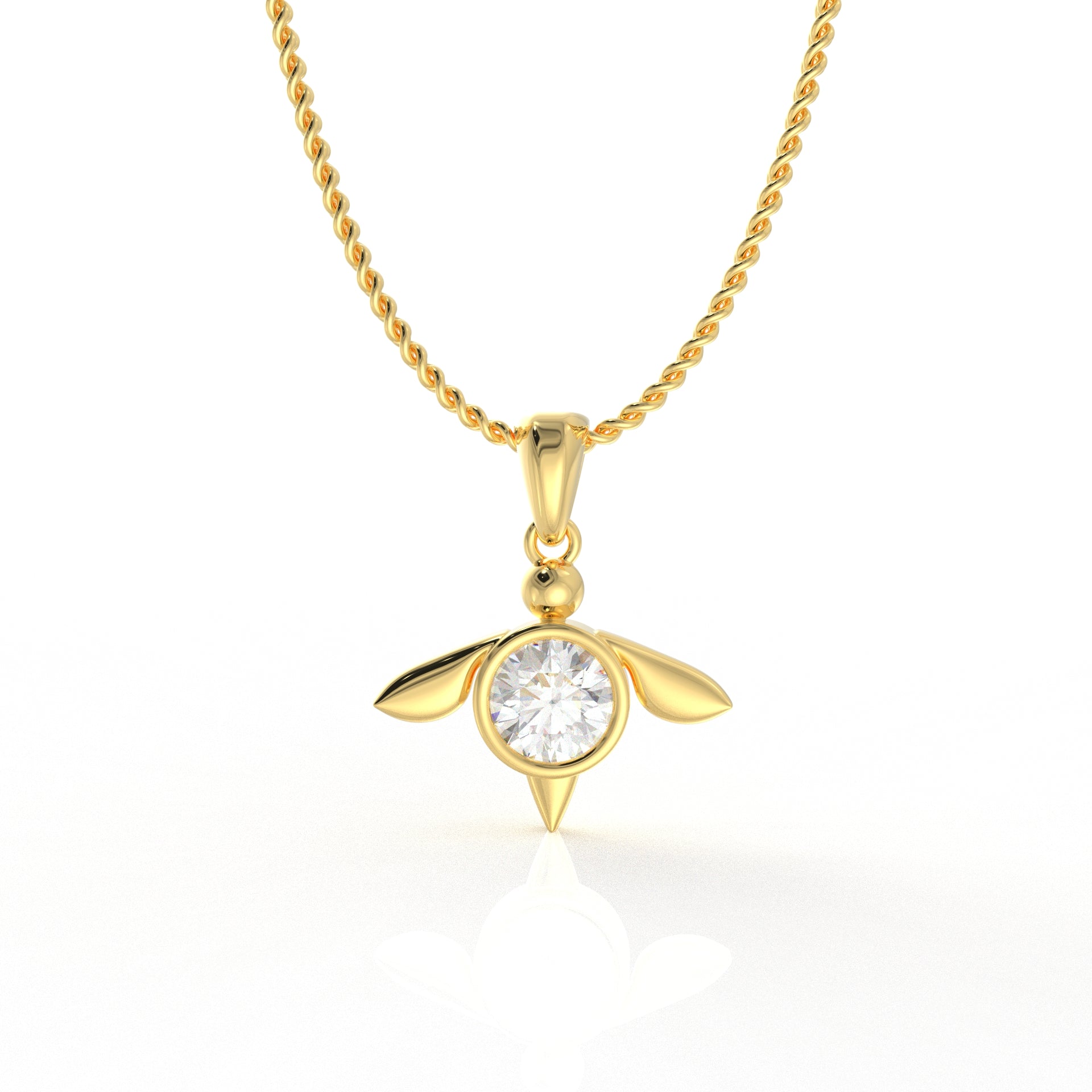Imogen Kid's Pendant- 1.03 Carat moissanite diamond