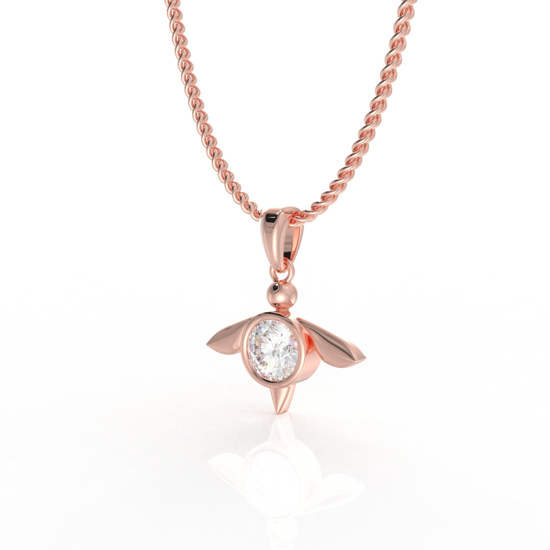 Imogen Kid's Pendant- 1.03 Carat moissanite diamond
