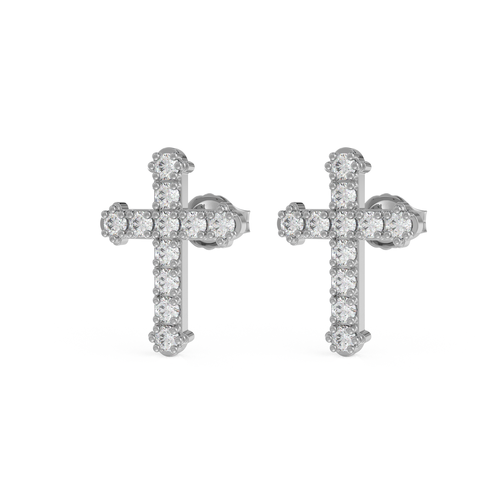 Adrit Mens 0.34 Carat moissanite  diamond Ear Rings