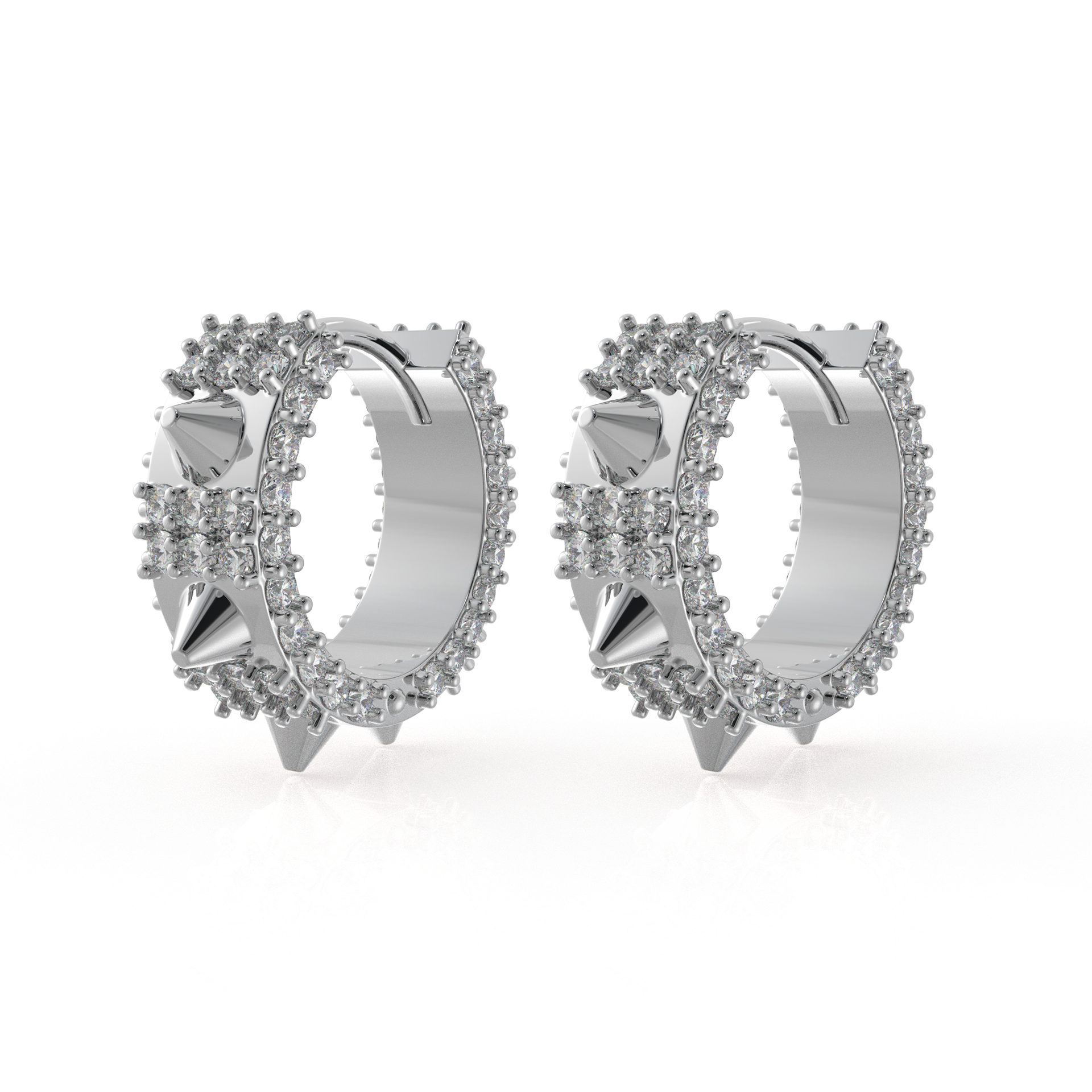 Arhaan Ear Rings 0.93 Ct Moissanite Diamond