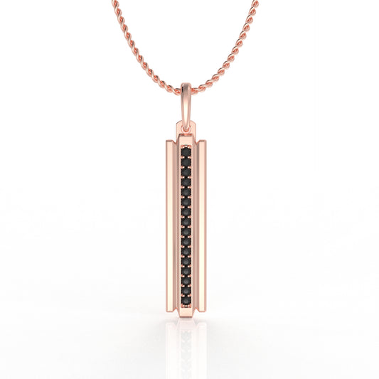 Qadim Men Pendant- 0.48 Moissanite diamond