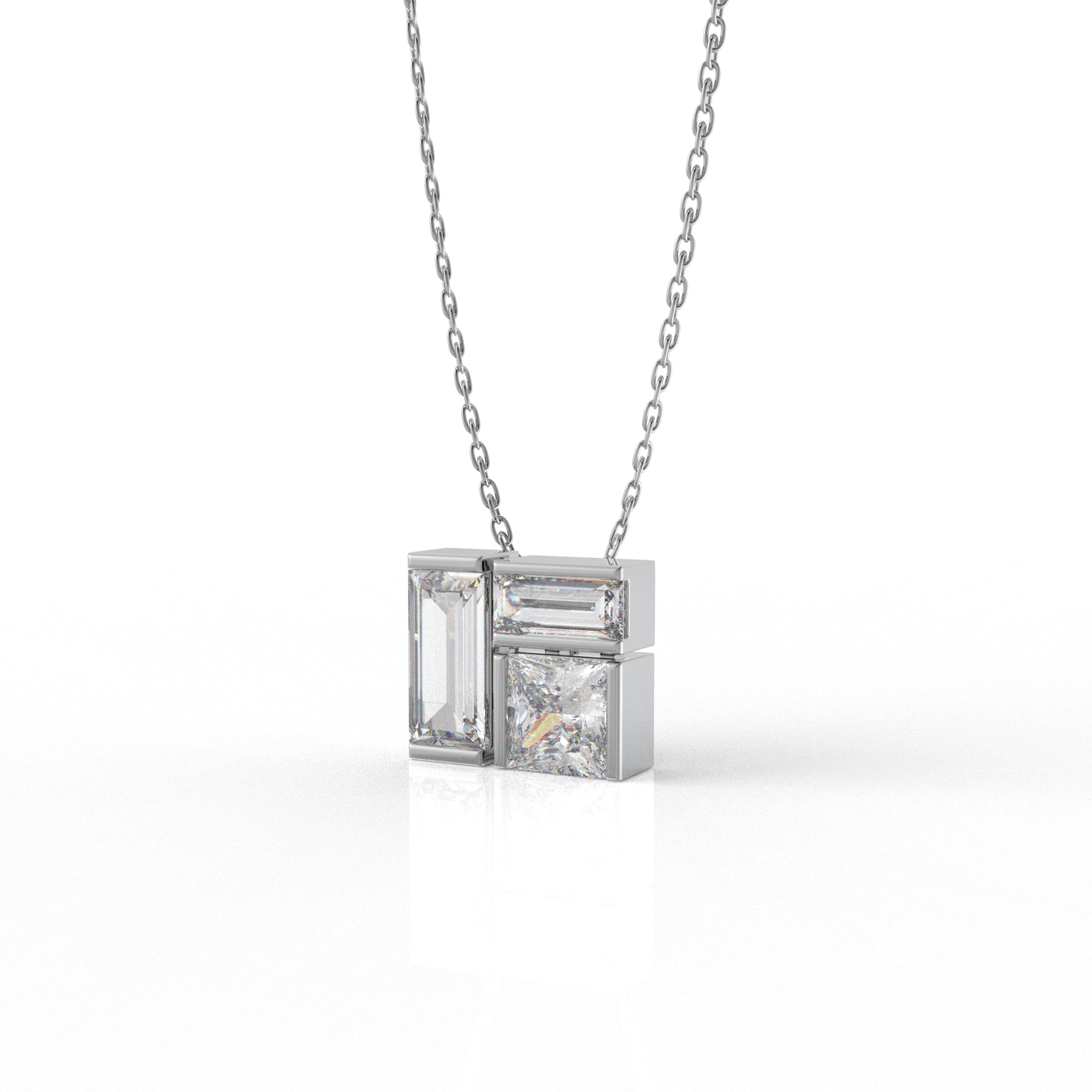 Ella Pendant Necklace- 3.02 Carat Moissanite diamond